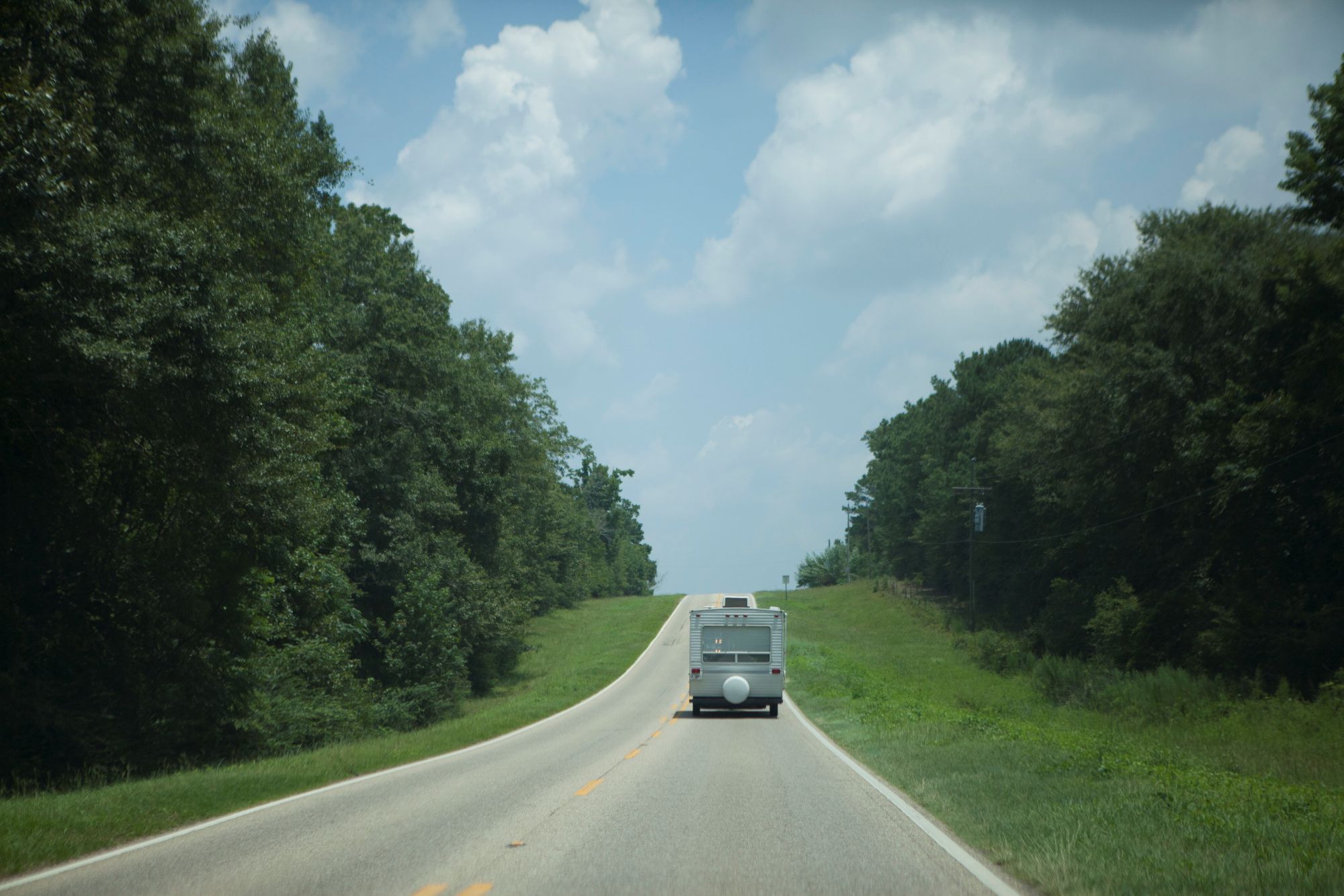 recreational vehicle on highway